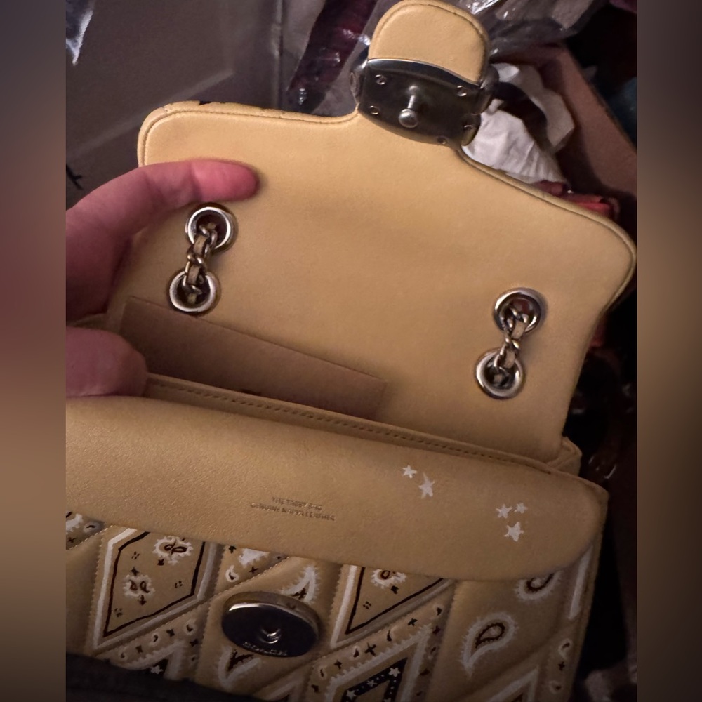 One of a Kind Coach Handpainted Quilted Tabby 20 - Picture 7 of 13